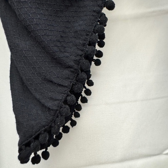 Love Stitch Boho Wrap Crochet Lace Bell Sleeve Jumpsuit Black - Picture 8 of 13